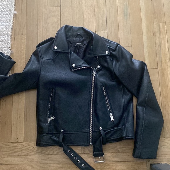Black faux leather jacket - Picture 5 of 5